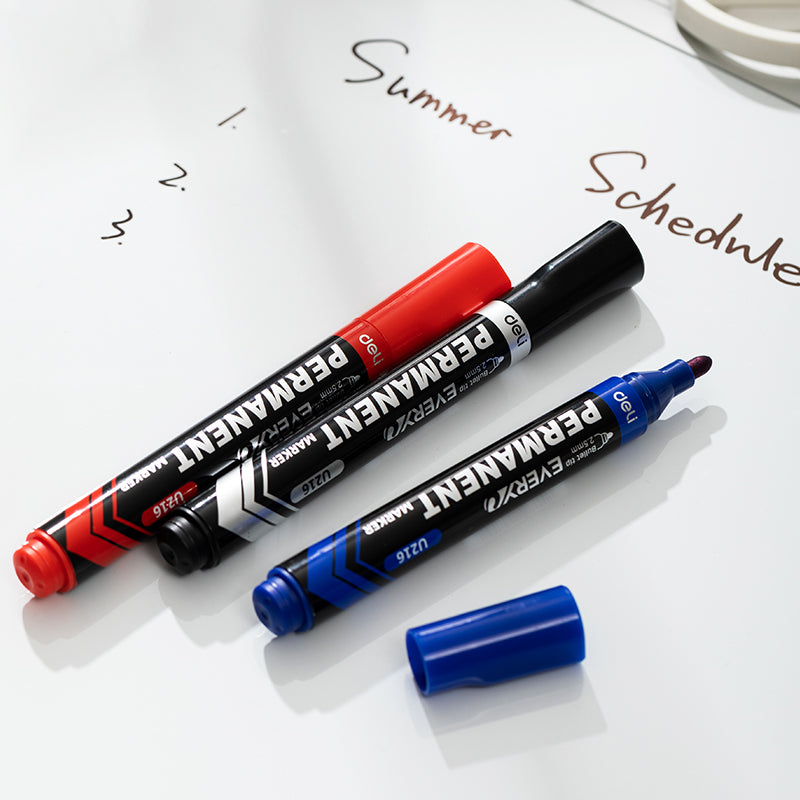 Marker Permanent cu Vârf Rotund 2,5 mm Albastru Deli