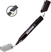 Marker Permanent Eco Vârf Rotund 3 mm Albastru Kores