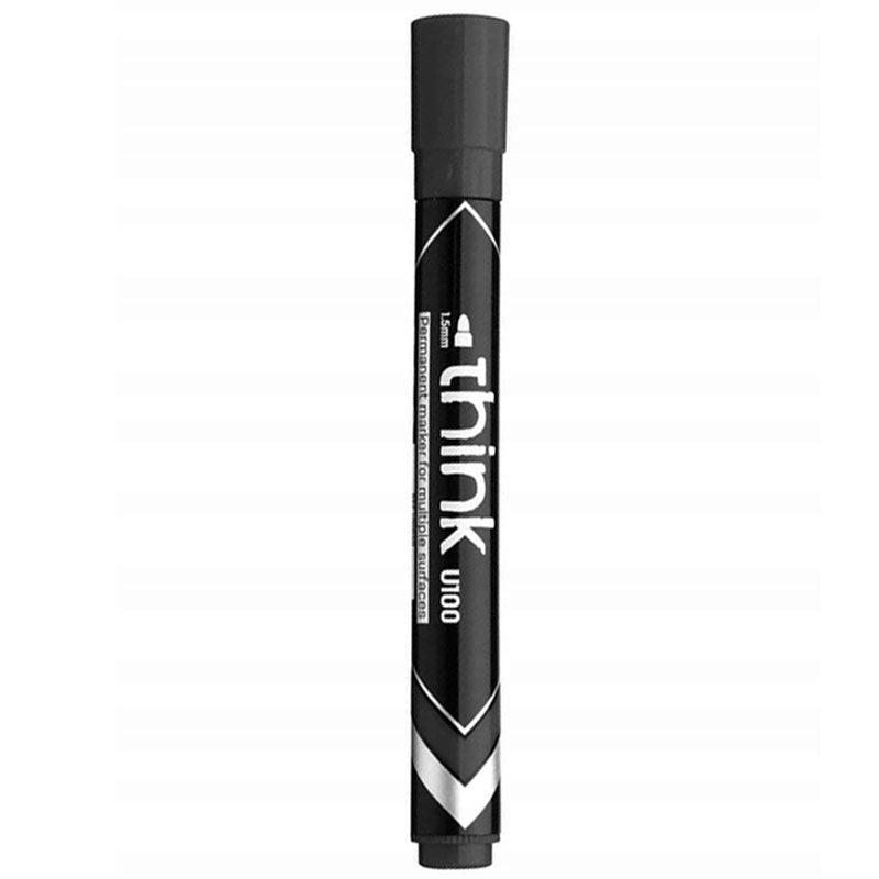 Marker Permanent cu Vârf Rotund 1,5 mm Negru Deli