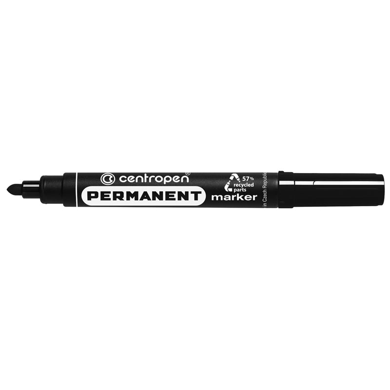 Marker Permanent 8566 Vârf Rotund 2,5 mm Negru Centropen