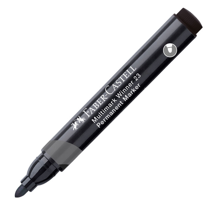 Marker Permanent Multimark Winner 23 Vârf Rotund 2,8 mm Negru Faber-Castell