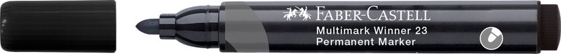 Marker Permanent Multimark Winner 23 Vârf Rotund 2,8 mm Negru Faber-Castell