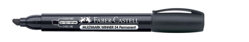 Marker Permanent Multimark Winner 54 Vârf Teșit Negru Faber-Castell