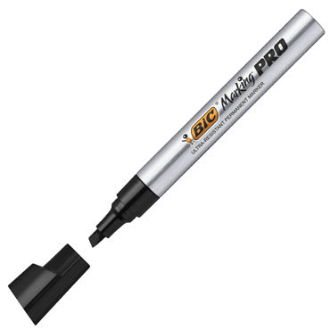 Marker Permanent Marking Pro Industrial Vârf Teșit Negru BIC