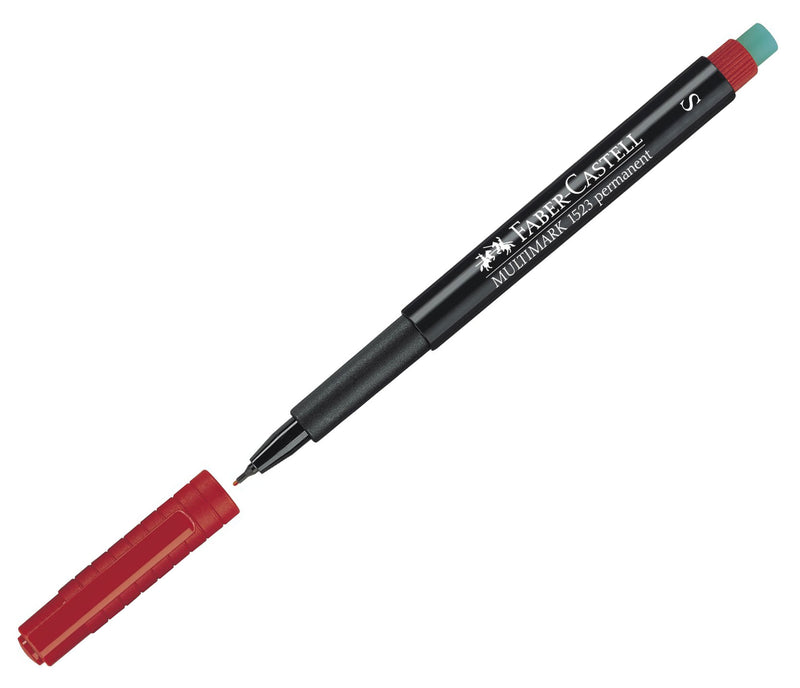 Marker Permanent Multimark S 0,4 mm Roșu Faber-Castell