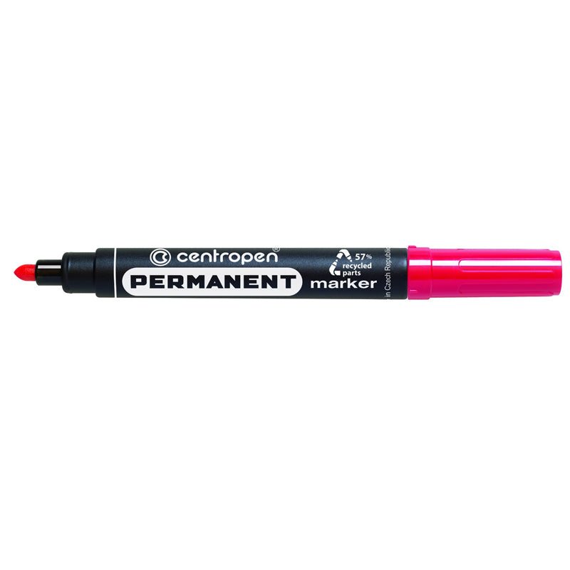 Marker Permanent 8566 Vârf Rotund 2,5 mm Roșu Centropen