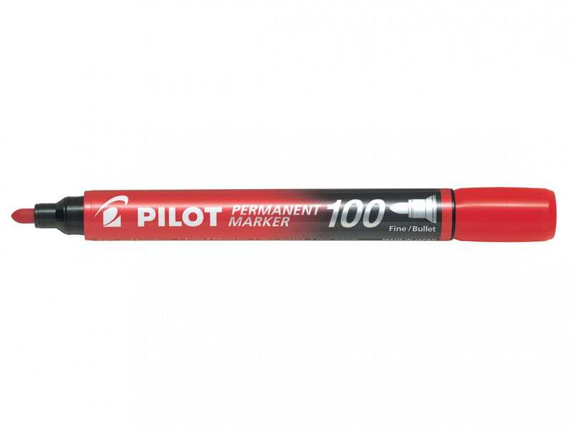 Marker Permanent 100 Vârf Rotund 3 mm Roșu Pilot