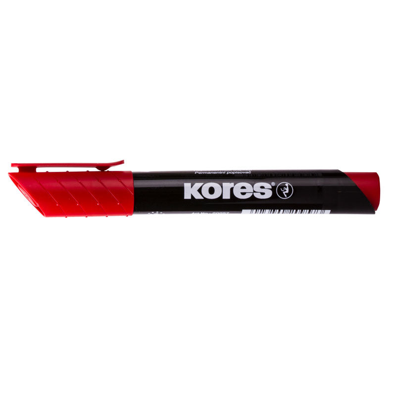 Marker Permanent Vârf Rotund 3 mm Roșu Kores
