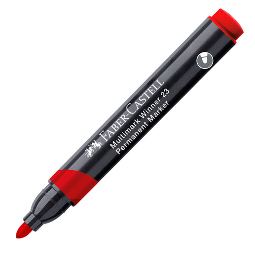 Marker Permanent Multimark Winner 23 Vârf Rotund Roșu Faber-Castell