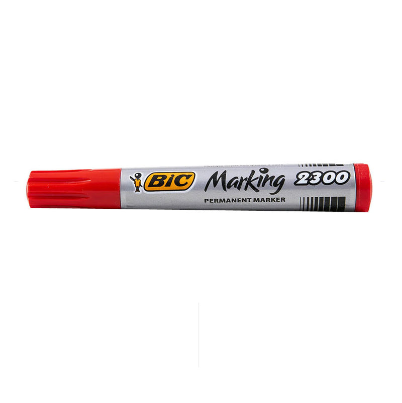 Marker Permanent 2300 Vârf Teșit Roșu BIC