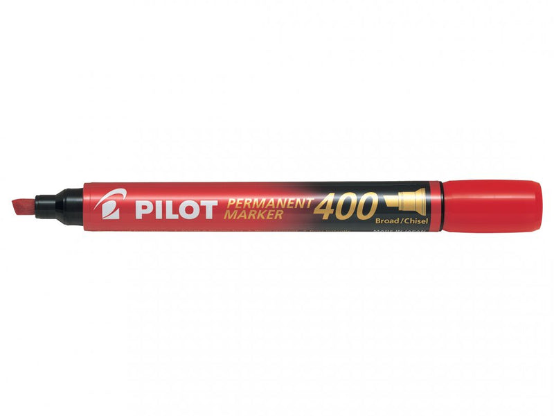 Marker Permanent P400 Vârf Teșit 4 mm Roșu Pilot