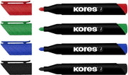 Marker Permanent Eco Vârf Rotund 3 mm Set 4 Buc Kores