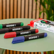 Marker Permanent Eco Vârf Rotund 3 mm Set 4 Buc Kores
