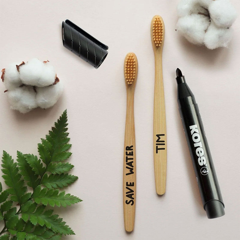 Marker Permanent Eco Vârf Rotund 3 mm Set 4 Buc Kores