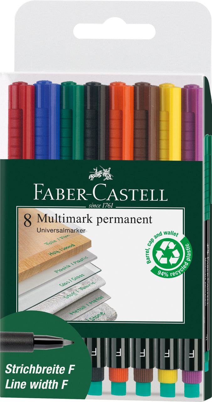 Set Markere Permanente Multimark F 8 buc Faber-Castell