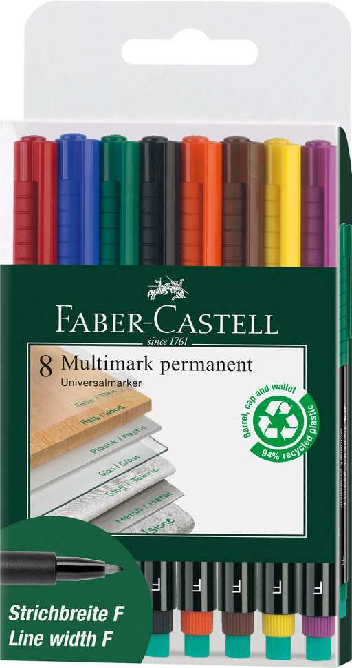 Set Markere Permanente Multimark F 8 buc Faber-Castell