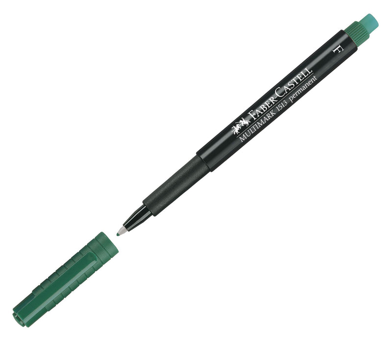 Marker Permanent Multimark F Verde Faber-Castell
