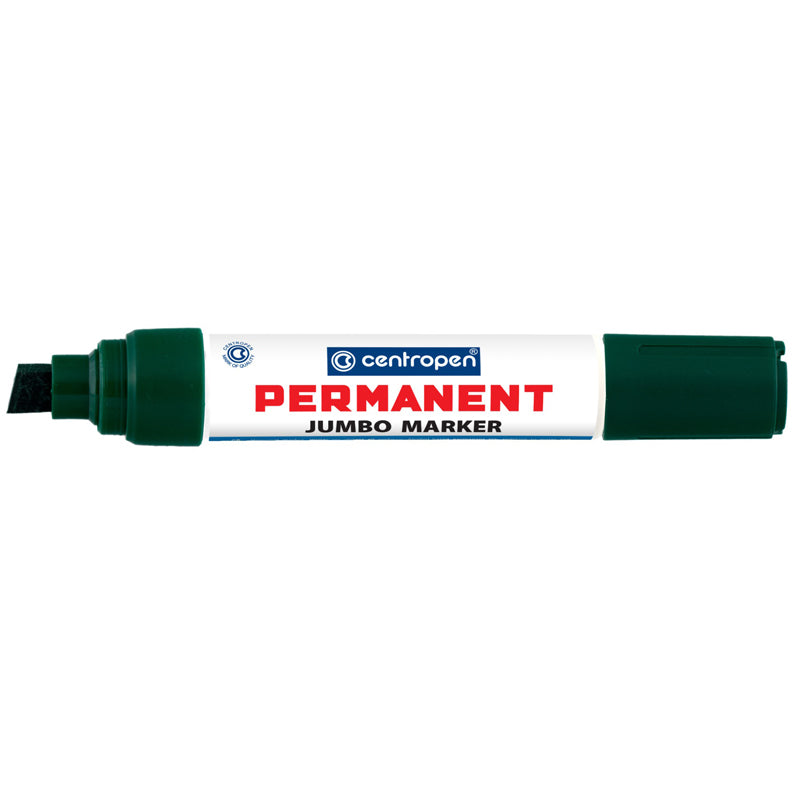 Marker Permanent Jumbo 9110 Vârf Teșit 2-10 mm Verde Centropen