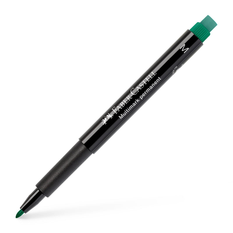 Marker Permanent Multimark M Verde Faber-Castell
