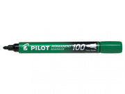 Marker Permanent 100 Vârf Rotund 3 mm Verde Pilot