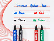 Marker Permanent 100 Vârf Rotund 3 mm Verde Pilot