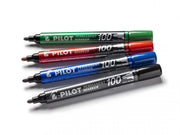 Marker Permanent 100 Vârf Rotund 3 mm Verde Pilot