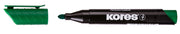 Marker Permanent Vârf Rotund 3 mm Verde Kores