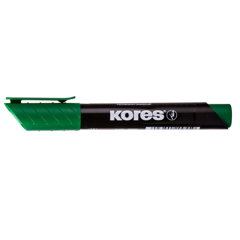 Marker Permanent Vârf Rotund 3 mm Verde Kores