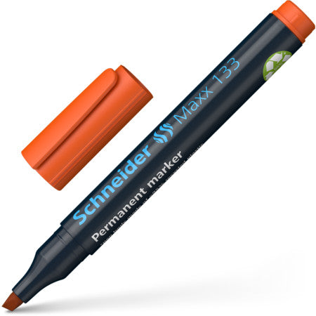 Marker Permanent Maxx 133 Vârf Teșit 1-4 mm Schneider Portocaliu
