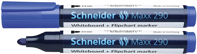 Set Markere Tablă și Flipchart Maxx 290 Vârf Rotund 2-3 mm 4 Culori Schneider