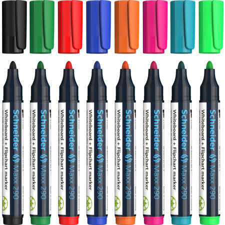 Set Markere Tablă și Flipchart Maxx 290 Vârf Rotund 2-3 mm 8 Culori Schneider