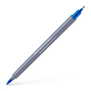 Marker Solubil 2 Capete Goldfaber Faber-Castell Albastru Azur 449