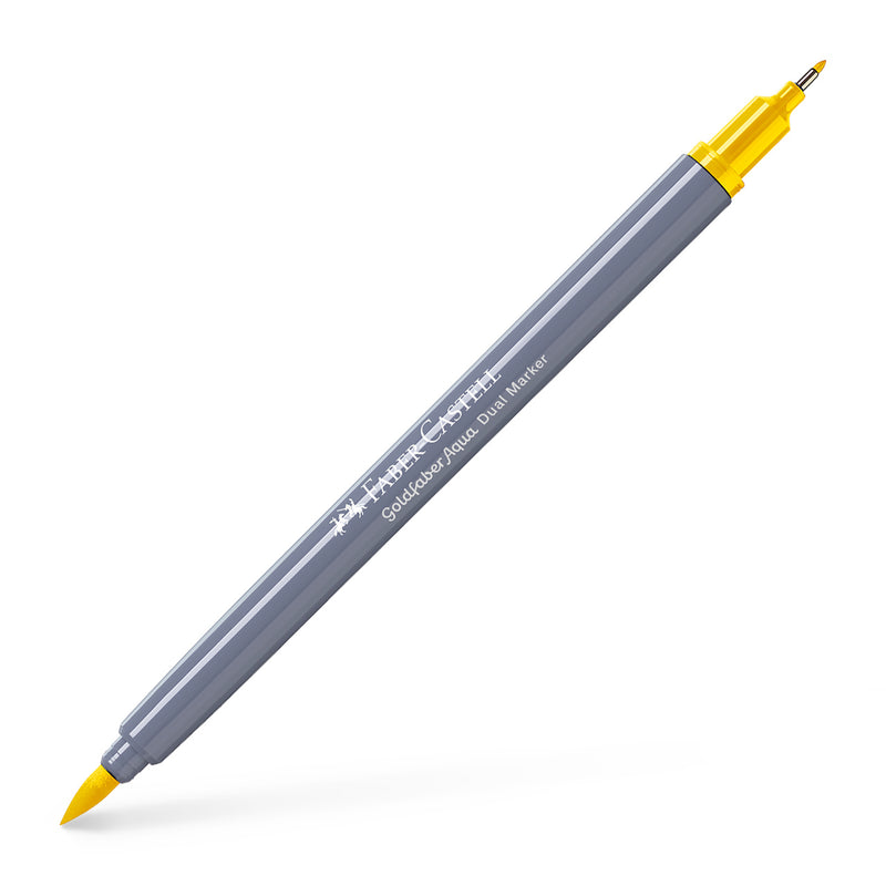 Marker Solubil 2 Capete Goldfaber Faber-Castell Galben Cadmium 107