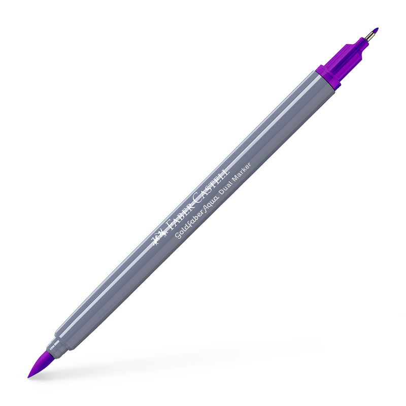 Marker Solubil 2 Capete Goldfaber Faber-Castell Purpuriu 284