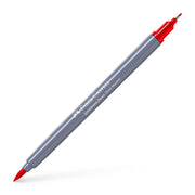 Marker Solubil 2 Capete Goldfaber Faber-Castell Roșu 121