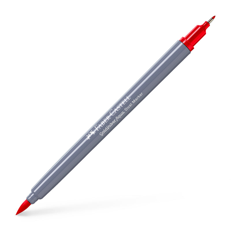 Marker Solubil 2 Capete Goldfaber Faber-Castell Roșu 121