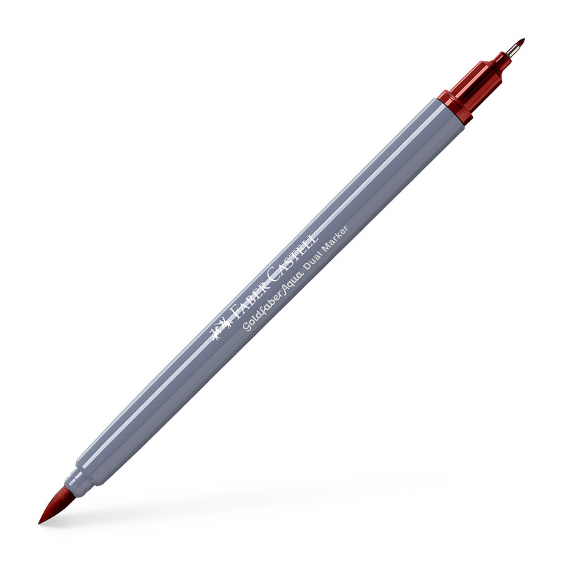 Marker Solubil 2 Capete Goldfaber Faber-Castell Roșu Venețian 190