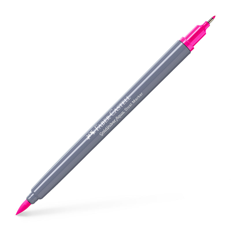 Marker Solubil 2 Capete Goldfaber Faber-Castell Roz Purpuriu Deschis 128