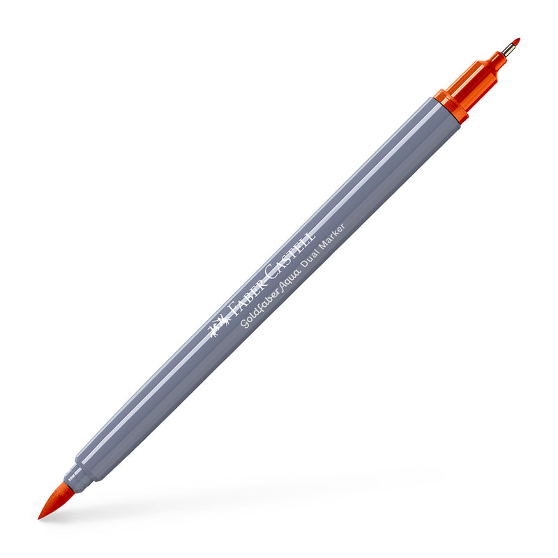 Marker Solubil 2 Capete Goldfaber Faber-Castell Teracotă 186