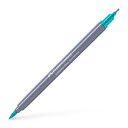 Marker Solubil 2 Capete Goldfaber Faber-Castell Verde Cobalt Deschis 356