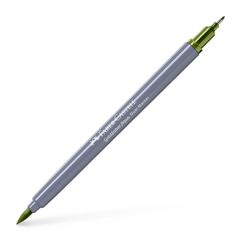 Marker Solubil 2 Capete Goldfaber Faber-Castell Verde Crom Opac 174