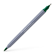 Marker Solubil 2 Capete Goldfaber Faber-Castell Verde Phtalo Închis 264