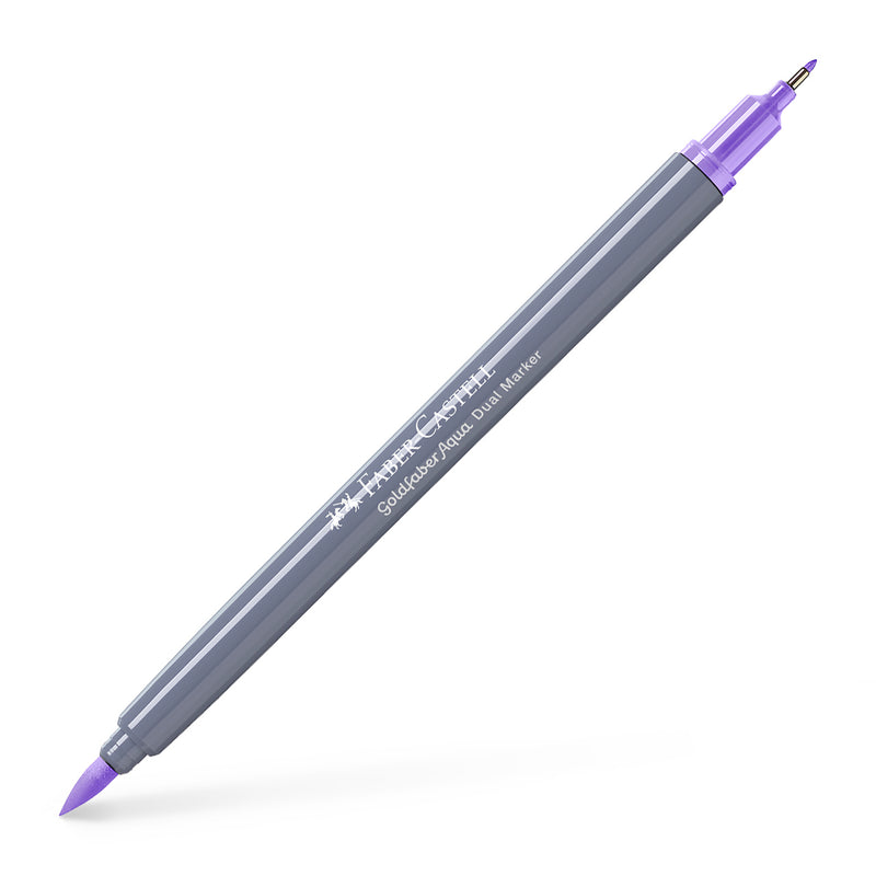 Marker Solubil 2 Capete Goldfaber Faber-Castell Violet Deschis 139