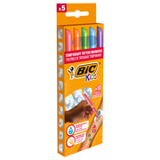 Marker Tatuaje Temporare Kids Set 5 Markere + 10 Șabloane BIC