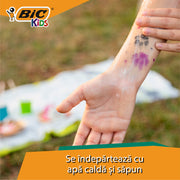 Marker Tatuaje Temporare Kids Set 5 Markere cu Vârf Ștampilă BIC