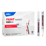 Marker cu Vopsea Vârf 2 mm Alb Deli