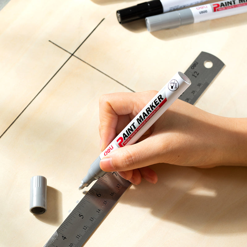 Marker Vopsea Argintiu 2 mm Deli