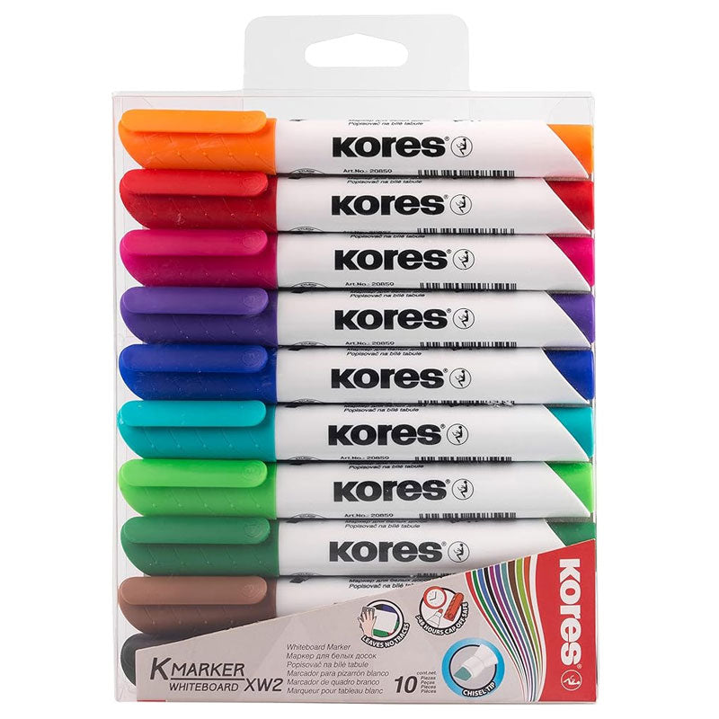 Marker Whiteboard 3 mm Set 10 Buc Cutie Plastic Kores