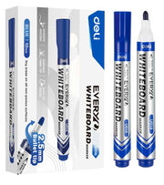 Marker Whiteboard Vârf Rotund 2,5 mm Albastru Deli