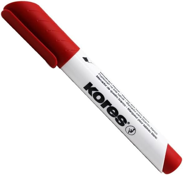 Marker Whiteboard Vârf Teșit Roșu Kores